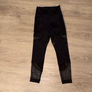 Lululemon High-Waisted Leggings with Mesh Detail